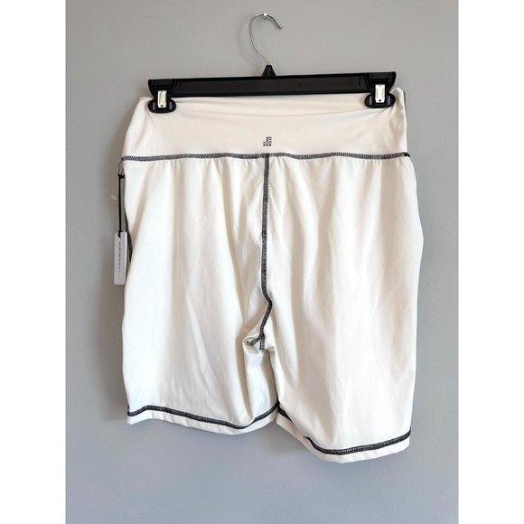 WeWoreWhat NWT $78 Corset Biker Short Off White WWAB13-01F21 Athletic XL - Picture 4 of 5